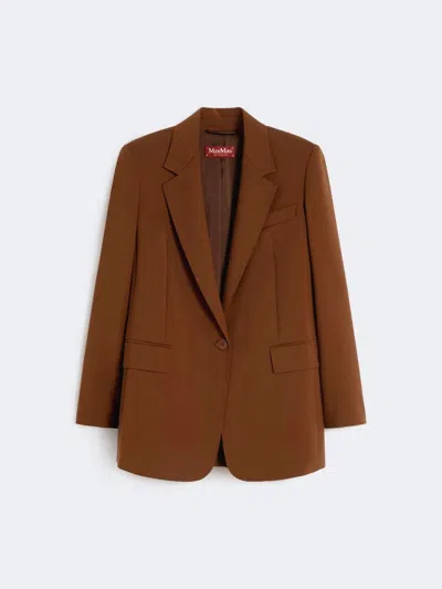 Max Mara Studio Mstbalco Jacket Chocolate In Brown