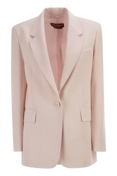 Max Mara Long-sleeved Suit Jacket In Neutral