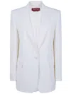 Max Mara Studio "mstbosco" Classic Jacket In White