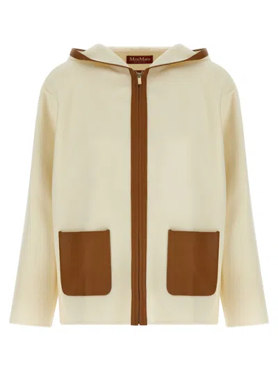 Max Mara Studio Mstcomica Coat In Cream