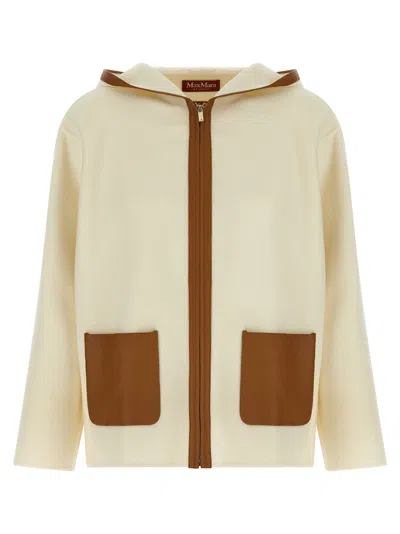 Max Mara Studio 'mstcomica' Coat In White