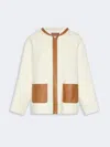 Max Mara Studio Mstcomica Short Coat White In White