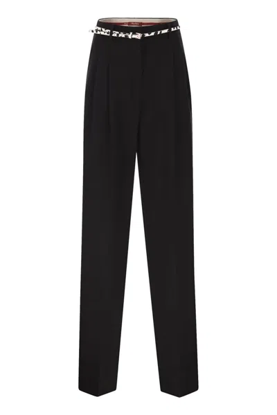 Max Mara Studio Mstcorvino Trousers In Black