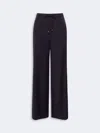 Max Mara Studio Denaro Drawstring Pants In Blue