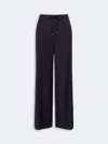 Max Mara Drawstring Wide-leg Trousers In Blue