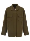 Max Mara Studio Mstdisco Coat In Olive