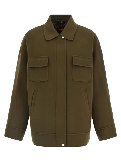 Max Mara Mstdisco Coat In Green