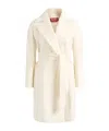 Max Mara Studio Mstdravenna Belted Coat In Neutral