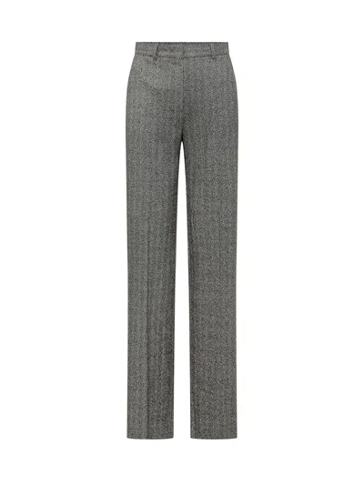 Max Mara Studio Mstedicola Trousers In Gray