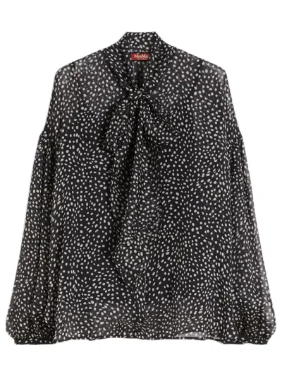 Max Mara Studio Mstetere Blouse In Black