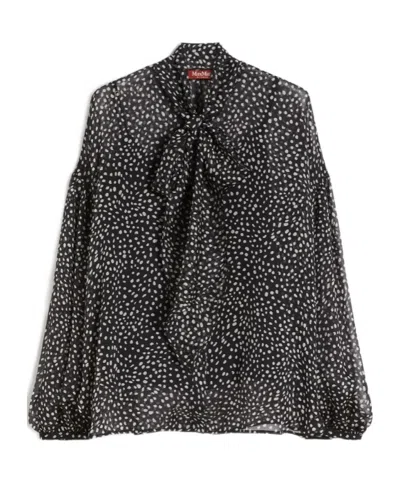 MAX MARA MAX MARA STUDIO MSTETERE SEMI-SHEER BLOUSE