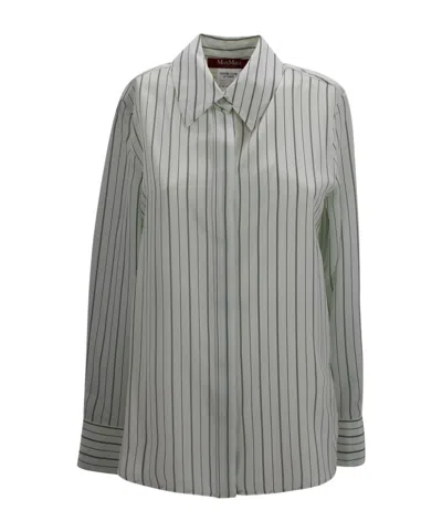 Max Mara Studio Mstflirt Striped Shirt In Animal Print