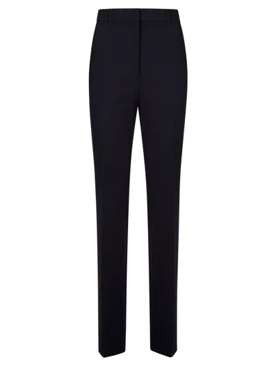 Max Mara Studio Mstformo Pressed Crease Tailored Pants In Blue