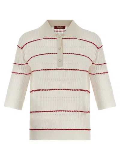 Max Mara Studio Polo Shirt In White