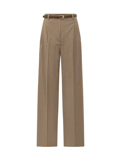 Max Mara Studio Mstlago Pants In Neutral