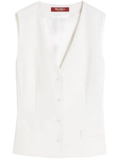 Max Mara Studio Mstmadia Clothing In White