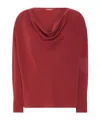 Max Mara Studio Mstottimo Long-sleeved Top In Multi