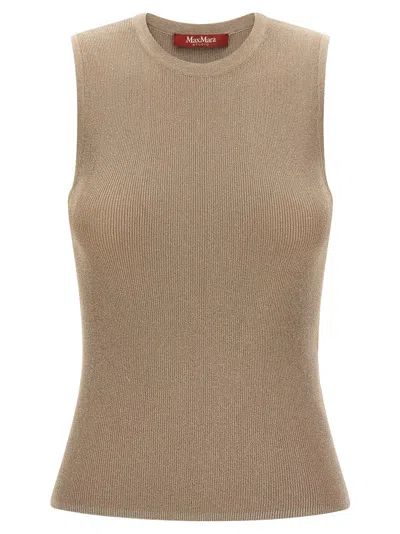 Max Mara Mstsante Tank Top In Neutral