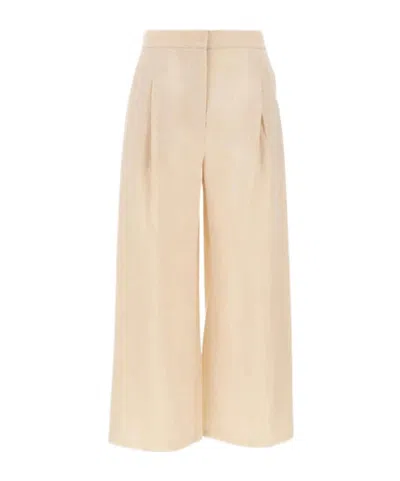 Max Mara Studio Msttartufo Pleated Pants In Neutral