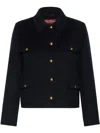 Max Mara Long-sleeved Casual Jacket In Black