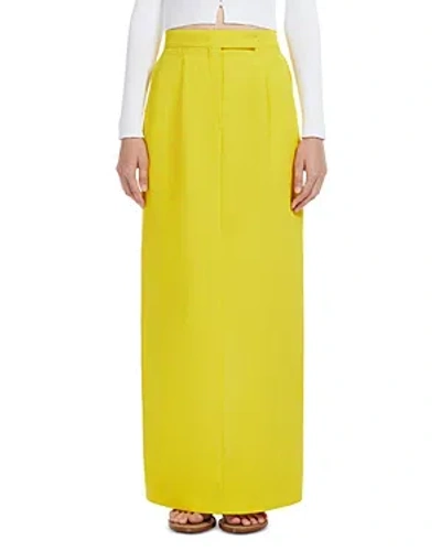 Max Mara Studio Nella Maxi Skirt In Yellow