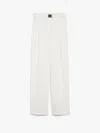 Max Mara Studio Neottia Long Trouser White In White