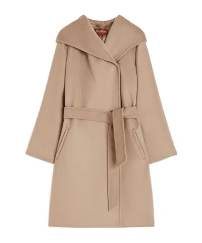MAX MARA MAX MARA STUDIO NEWMANG BELTED HOODED COAT