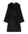 Max Mara Studio Newmang Belted Hooded Coat