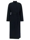 Max Mara 'nodo' Reversible Coat In Blue