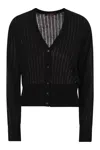 Max Mara Studio Nogara - Wool And Silk Cardigan With Sequins