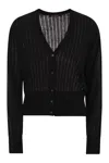 Max Mara Studio Nogara - Wool And Silk Cardigan With Sequins