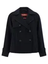 Max Mara Studio Nupar Double-breasted Jacket In Black