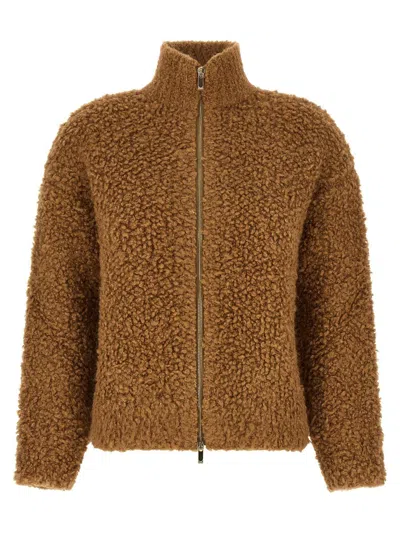 Max Mara Studio 'oggetti' Cardigan In Brown