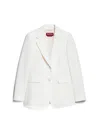 Max Mara Blazer Linz Bianco In Cady In White