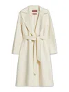 Max Mara Cles Coat In White