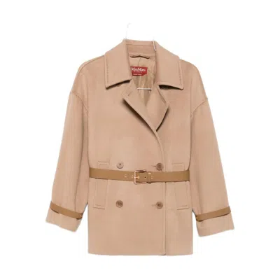 Max Mara Studio Outerwears In Neutral