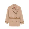 Max Mara Double-breasted Belted Coat In Neutral