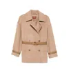 Max Mara Double-breasted Belted Coat In Neutral