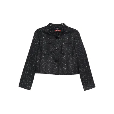 Max Mara Studio Outerwears In Black