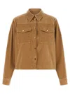 Max Mara Studio Overshirt In Camel