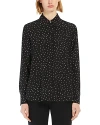 Max Mara Studio Pagine Silk Printed Skirt In Black
