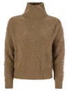 Max Mara Studio Panino Argyle Cashmere Blend Sweater