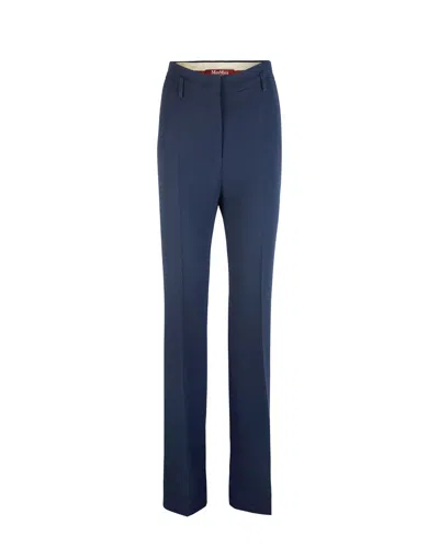 Max Mara Studio Pantalone Alabama Blu In Blue