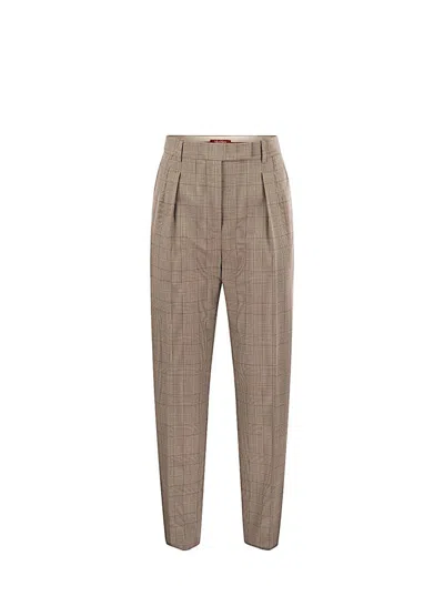 Max Mara Studio Pantalone In Beige