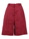 Max Mara Studio Pantalone Corto Caravan In Multi