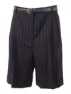 Max Mara Studio Pantalone Corto Ere In Black