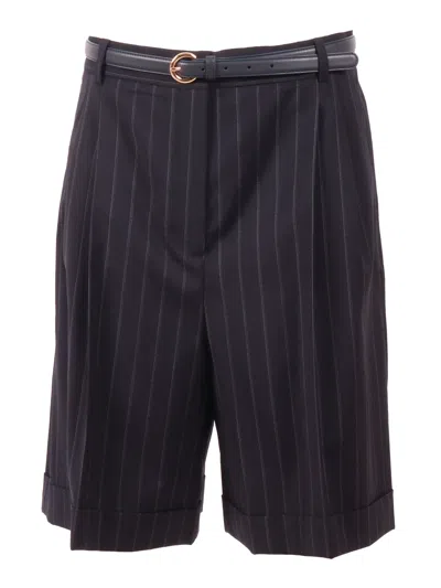 Max Mara Studio Pantalone Corto Ere In Blu