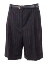 Max Mara Studio Pantalone Corto Ere In Blue
