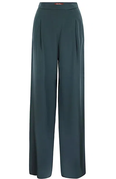 Max Mara Studio Pantalone In Green