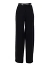 Max Mara Studio Pantalone Lungo Amico In Black